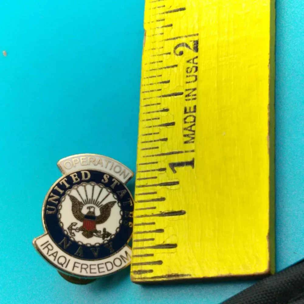 United States Navy Operation Iraqi Freedom Enamel Lapel Pin 1in